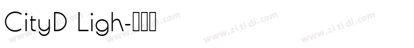 CityD Ligh字体转换